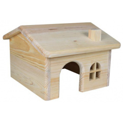Домик для грызунов Trixie деревянный хомяков бежевый 15x11x15 