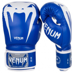 Перчатки боксерские Giant 3 0 Blue/White Nappa Leather  10 унций Venum PSyes М