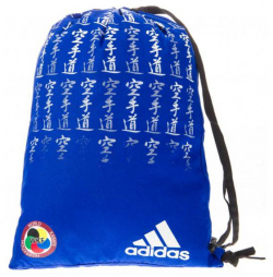 Мешок для кимоно Satin Carry Bag Karate WKF сине белый Adidas adiACC125