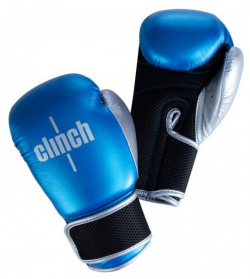 Перчатки боксерские Kids сине серебристые  4 унции Clinch C127