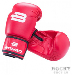 Боксерские перчатки BoyBo Basic Red  12 OZ изготовлены из