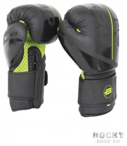 Боксерские перчатки BoyBo B Series BBG400 Black/Green  14 OZ