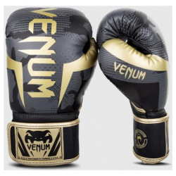 Перчатки боксерские Elite Dark Camo/Gold  14 унций Venum 1392 535 14oz
