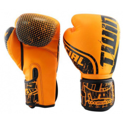 Боксерские перчатки Range Black Orange  14 OZ Twins Special