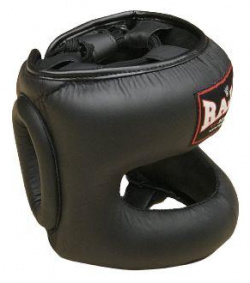 Боксёрский шлем с бампером Boxing Black  Размер M черный Raja RHG 5 Жёсткая