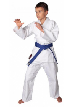 Кимоно для дзюдо Fight Expert White  белый пояс в комплекте 110 см Flamma