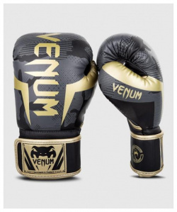 Перчатки боксерские Elite Dark Camo/Gold  10 унций Venum PSyes 1392 535 10oz Б