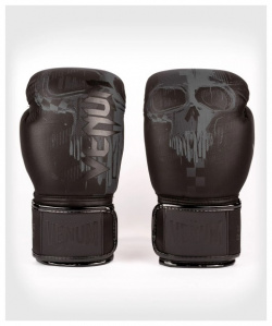Перчатки боксерские Skull Black/Black  8 унций Venum PSyes