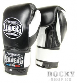 Перчатки боксерские LEADERS LeadSeries 2 BKWH  14 OZ
