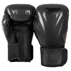 Перчатки боксерские Impact Black/Black  12 унций Venum PSyes