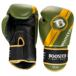 Боксерские перчатки BGL V3 Green/Black/Gold  14 oz Booster