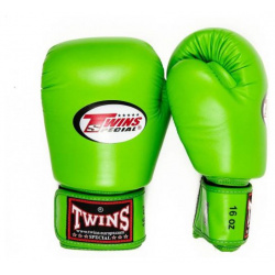 Перчатки боксерские Twins BGVL 3 Green  14 унций Special
