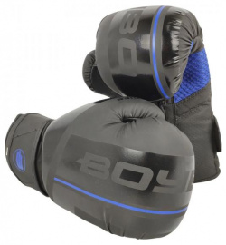 Боксерские перчатки BoyBo B Series BBG400 Black/Blue  10 OZ