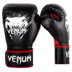 Перчатки боксерские детские Contender Kids Black/Red  8 унций Venum 02822 100 8oz