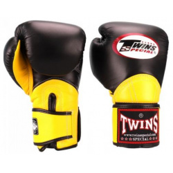 Боксерские перчатки BGVL 11 black/yellow  12 OZ Twins Special