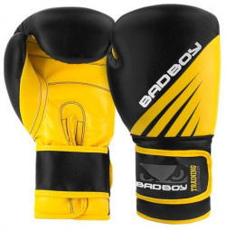 Боксерские перчатки Training Series Impact Boxing Gloves  Black/Yellow 8 oz Bad Boy 5367_bk_yl