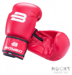 Боксерские перчатки BoyBo Basic Red  16 OZ изготовлены из