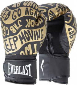 Боксерские перчатки Spark Black/Gold  12 OZ Everlast Новые тренировочные