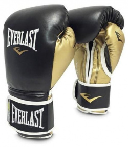 Перчатки тренировочные Powerlock Black/Gold  12 oz Everlast P00000612