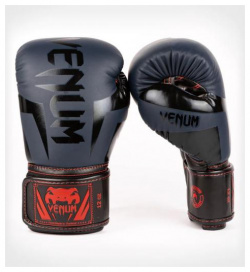 Перчатки боксерские Elite Navy Blue/Black Red  10 унций Venum 1392 575 10oz
