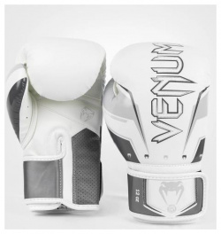 Перчатки боксерские Elite Evo Grey/White  12 унций Venum PSyes Новая серия