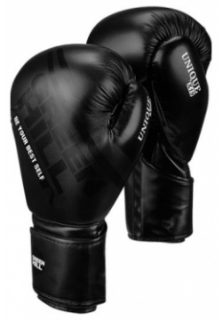 Боксерские перчатки UNIQUE черные  16oz Green Hill BGU 2308