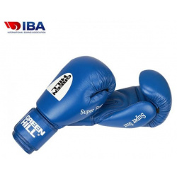 BGS 1213IBA Боксерские перчатки Super Star одобренные IBA синие  12oz Green Hill