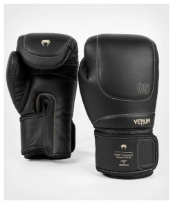 Перчатки боксерские Impact Evo Black/Beige  12 унций Venum PSyes Представляем