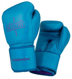 Перчатки боксерские Undefeated светло синие  14 унций Clinch C161