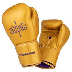 Перчатки боксерские Undefeated золотые  12 унций Clinch C161