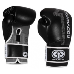 Боксерские перчатки Addvance Gel Black/Grey  14 OZ Flamma