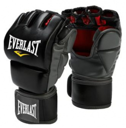 Перчатки MMA Grappling  Черные Everlast 7772LXLU Тренировочные для