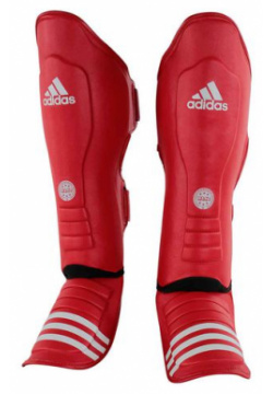 Защита голени и стопы WAKO Super Pro Shin Instep Guards красная Adidas adiWAKOGSS11