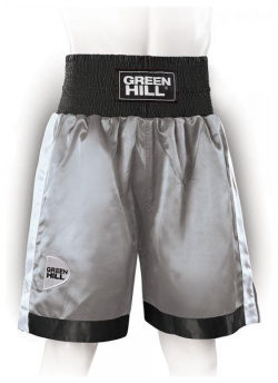 Профессиональные боксерские шорты piper  серый/черный/белый Green Hill BSP 3775