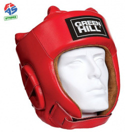 Шлем для боевого самбо Five Star FIAS Approved  Красный Green Hill HGF 4013