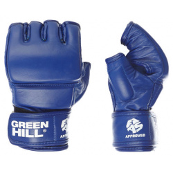 Перчатки для боевого самбо fias approved (лиц fias)  синие Green Hill MMF 0026A