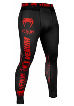 Компрессионные штаны Logos Black/Red Venum 