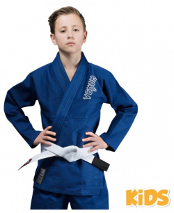 Детское кимоно для бжж Contender Kids Blue с поясом Venum PSyes