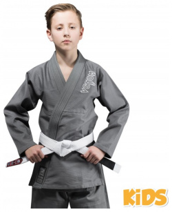Детское кимоно для бжж Contender Kids Gray с поясом Venum PSyes