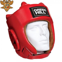 Шлем для рукопашного боя FIVE STAR  одобренный Федерацией РФ красный Green Hill HGF 4013