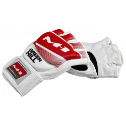 Официальные матчевые перчатки Greenhill M 1 красно белые Green Hill MMA 00015 RD/WH