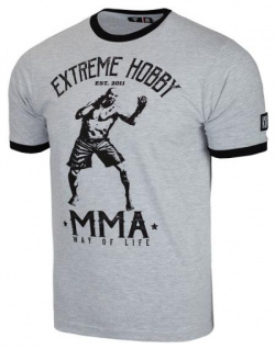 Футболка мужская MMA grey melange Extreme Hobby 