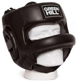 Боксерский шлем с бампером Castle  черный Green Hill HGC 9014 Боксёрский