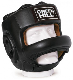 Боксерский шлем с бампером Fort  черный Green Hill HGF 9410
