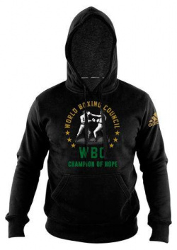 Толстовка с капюшоном (Худи) Hoody Boxing WBC Champion Of Hope черная Adidas adiWBCH01