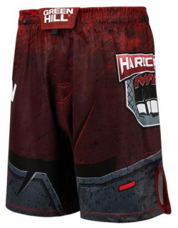 Шорты HARDCORE MMA красные Green Hill Дизайн шорт разработан специально для