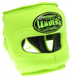 Шлем боксерский LEADERS LS с бампером Green 