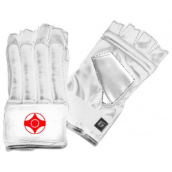 Перчатки снарядные (Шингарты) Bag Gloves Cut Finger Kyokushinkai белые Clinch C642