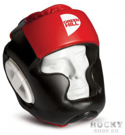 Детский боксерский шлем gh poise  Черный красный Green Hill HGP 9015