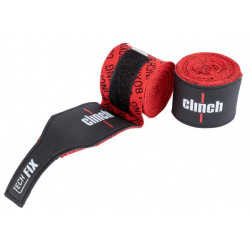 Бинты эластичные Boxing Crepe Bandage Tech Fix красные Clinch C140 Боксерские